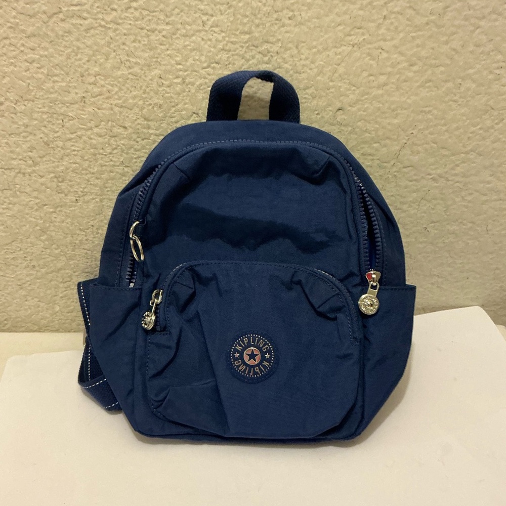 Kipling Navy Blue Backpack